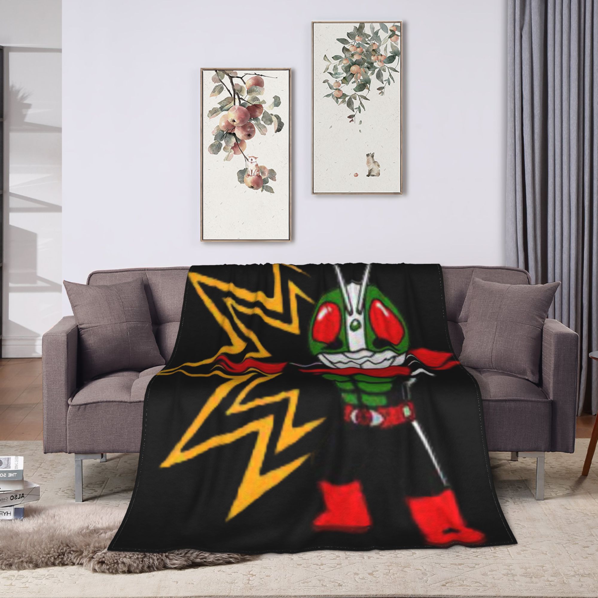 Kamen Rider Cartoon Blankets   - Home Decor Design Ideas review and price