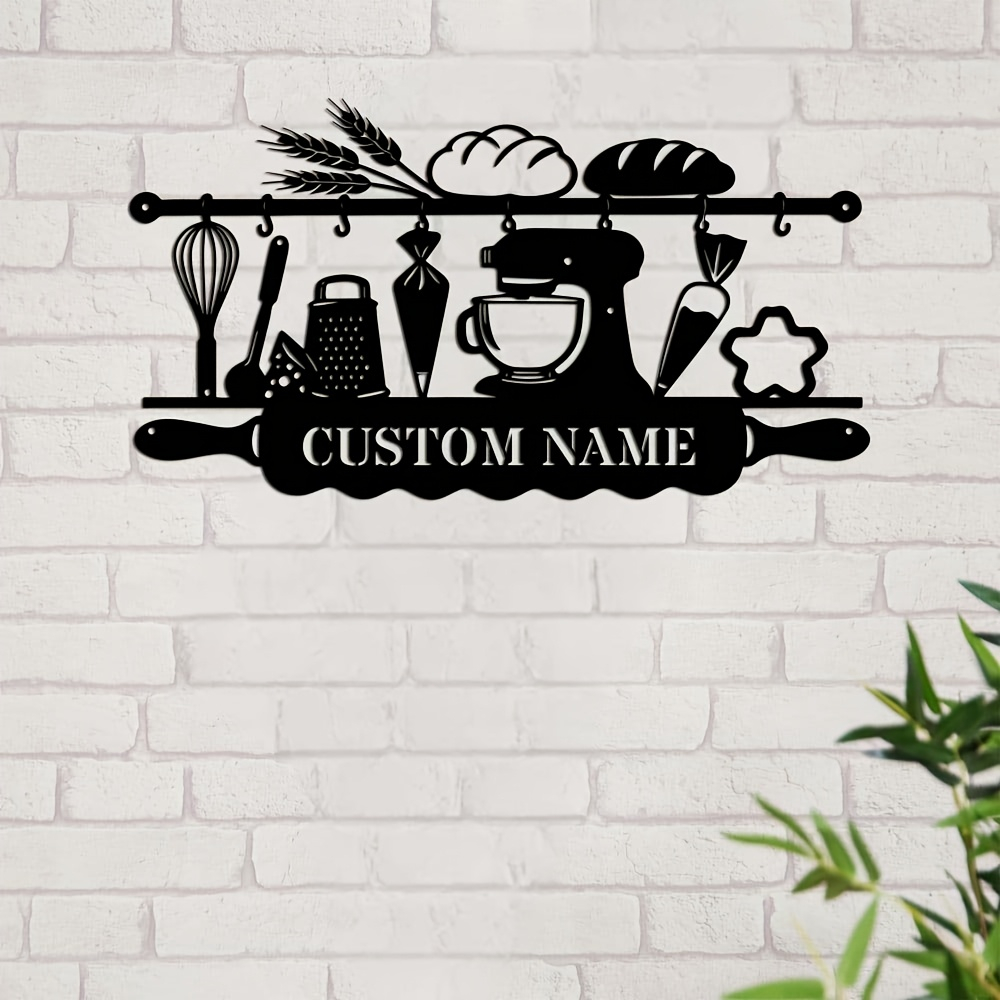 Personalized Kitchen Iron Wall - Home Decor Rustic review and price
