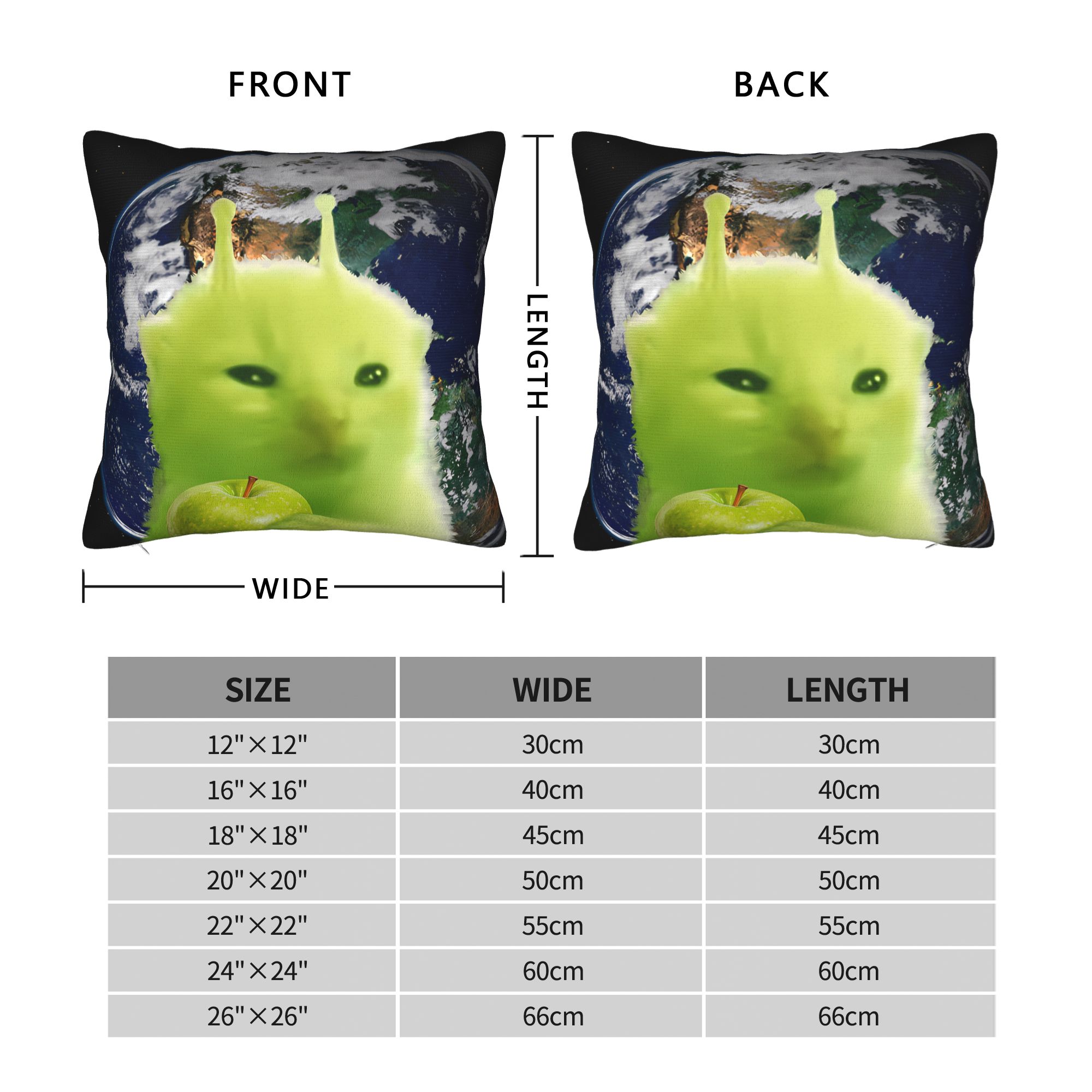 Green Alien Cat Meme Pillow Co - Home Decor Design Ideas review and price