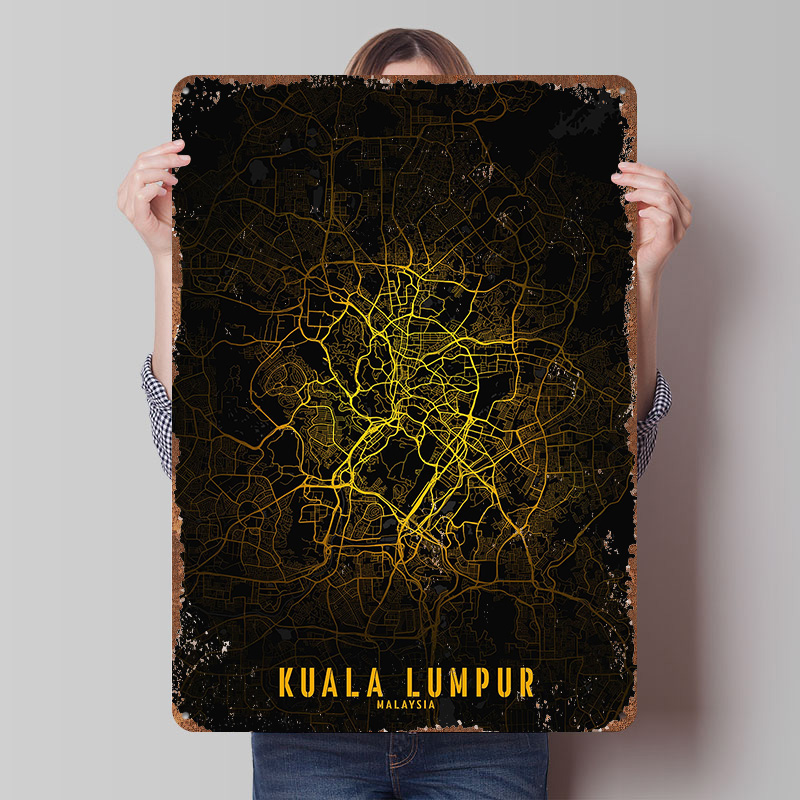 Kuala Lumpur Golden City Map P - Home Decor Kuala Lumpur review and price