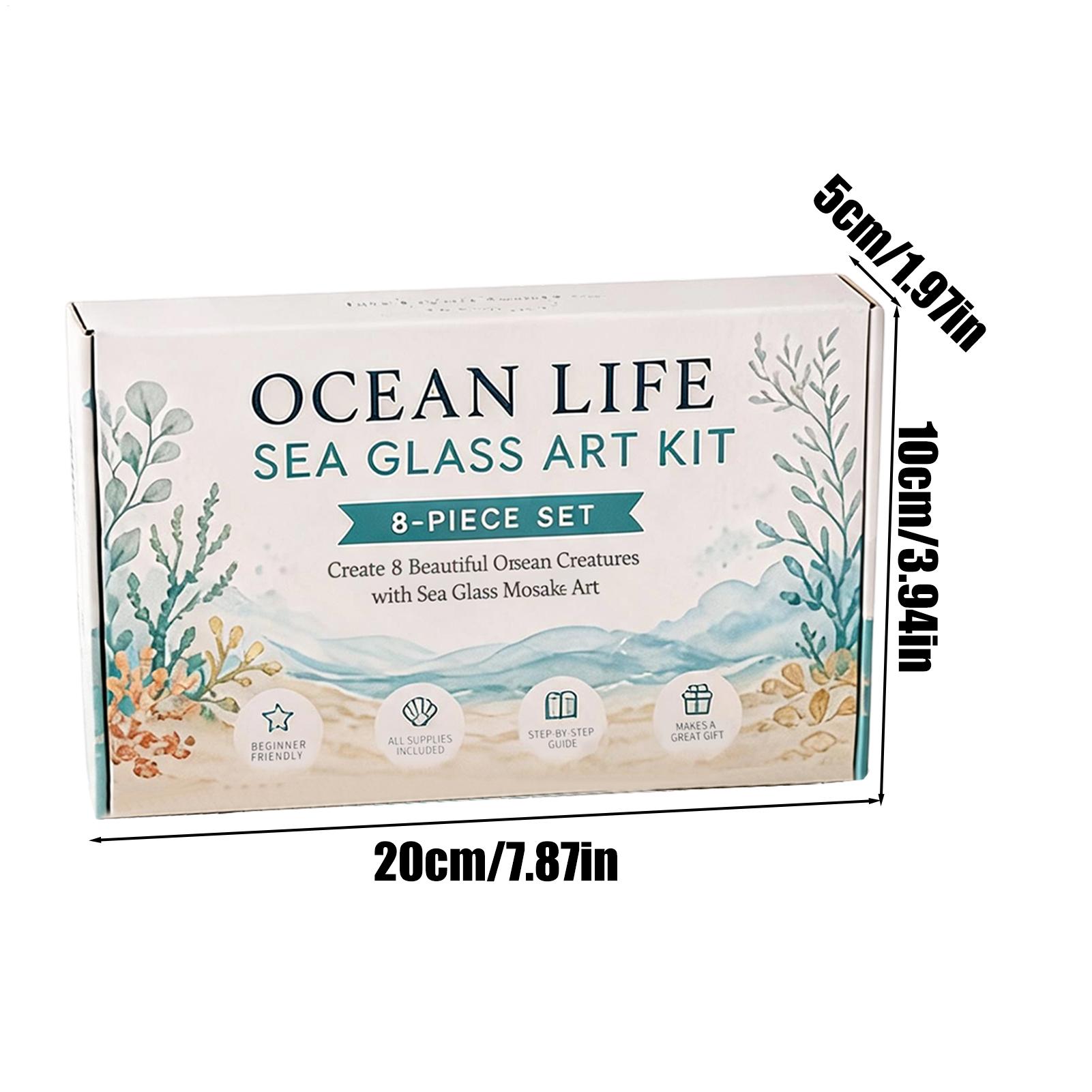 1pc Ocean Life Sea Glass Mosai - Home Decor Nautical review and price